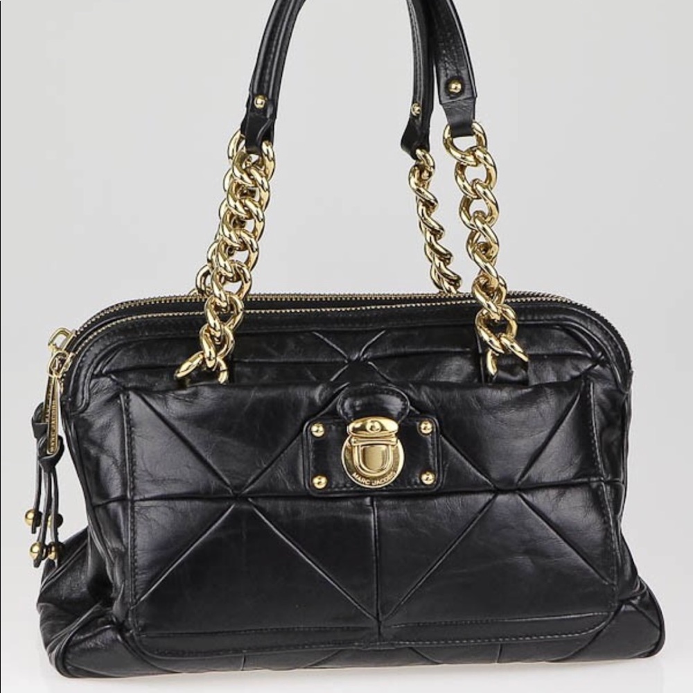 Authentic Marc Jacobs “Ines” Black Leather Bag